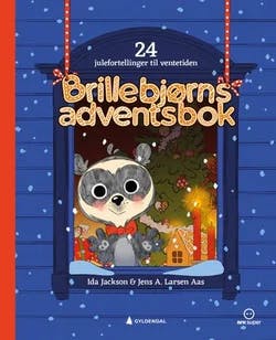 Omslag: "Brillebjørns adventsbok : 24 julefortellinger til ventetiden" av Ida Jackson