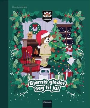Omslag: "Bjørnis gleder seg til jul : 24 fortellinger til advent" av Marthe Gravseth Aspen