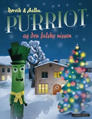 Omslag: "Purriot og den falske nissen" av Bjørn F. Rørvik
