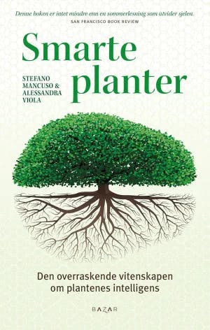 Omslag: "Smarte planter : den overraskende vitenskapen om plantenes intelligens" av Stefano Mancuso