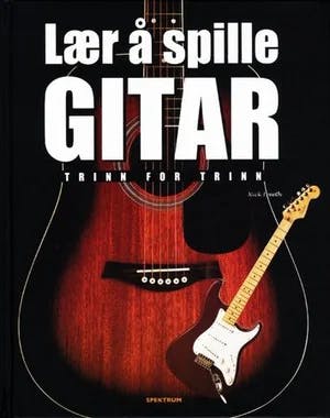 Omslag: "Lær å spille gitar : trinn for trinn" av Nick Freeth