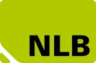 Svart logo på grønn bakgrunn